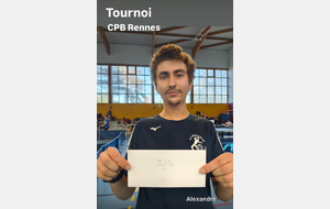 Résultats Tournoi du CPB Rennes