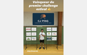 Vainqueur du challenge estival