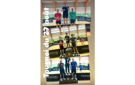 Résultats du tournoi du 27 août 