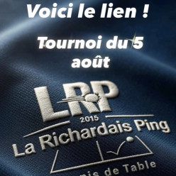 Inscriptions au tournoi du 5 août