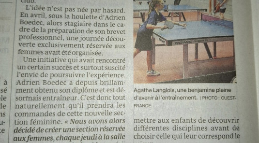 Du nouveau au club